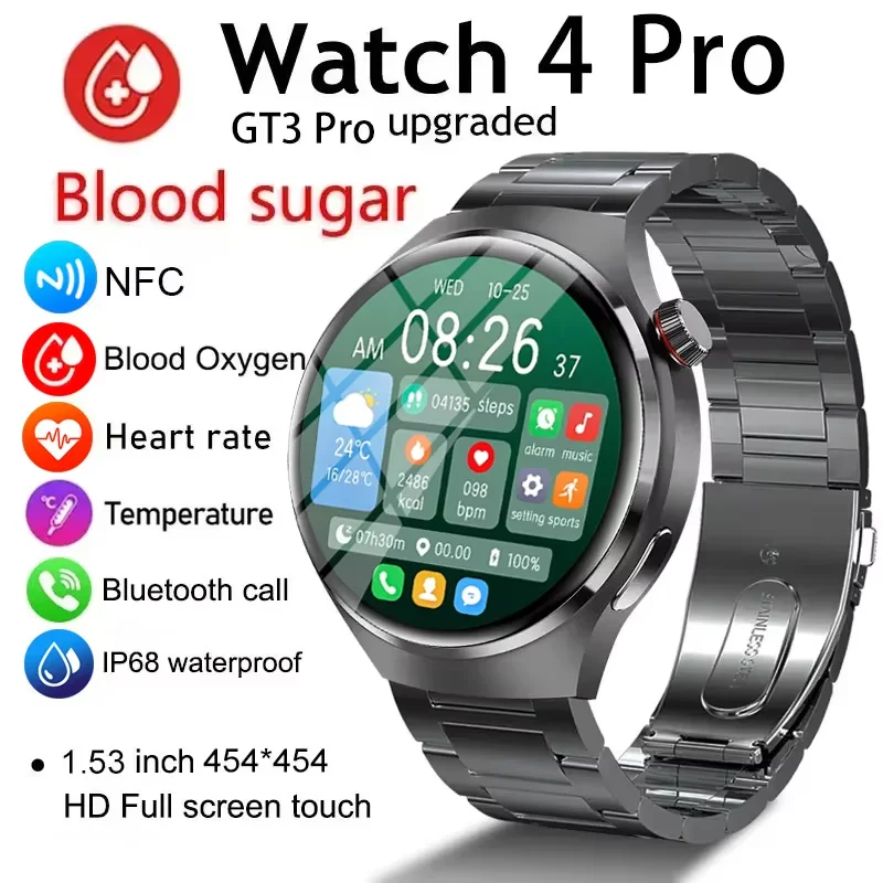 Pre spoločnosť Samsung Galaxy S24 Ultra S24+ S23 Smart Watch Men Outdoor Sport Smartwatch BT Call Voice Assistant Watch Heart Friedy Monitor