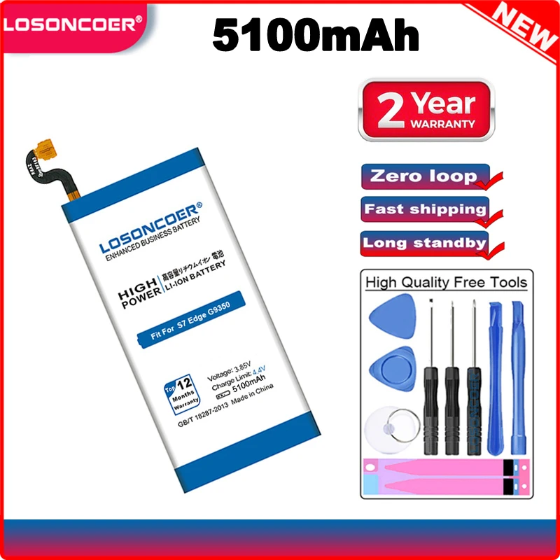Pre spoločnosť Samsung Galaxy S7 Edge Battery G935F G9350 G935 G935FD G935P G935T S7 G9300 G930