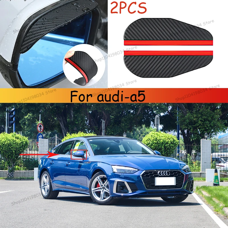 Pre spätné zrkadlo Audi-A5 Rain Dažďové obočie Auto Shield Snow Guard Sun Sun Visor Shade Protector príslušenstvo