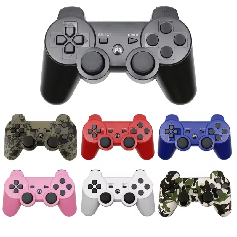 Pre stanicu Play 3 Wireless Controller pre PS3 Slim/Pro PC Joystick GamePad Bluetooth GamePad Joy Pad 6 Axis Dual Vibrácia