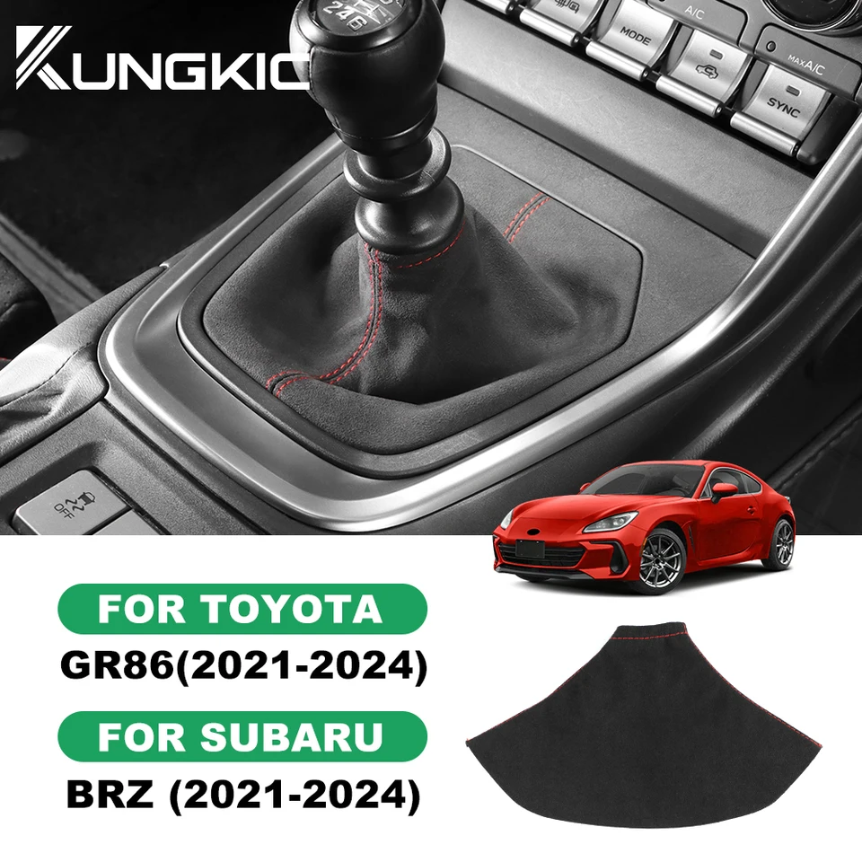 Pre Subaru BRZ ZD8 Toyota GR86 ZN8 2021 2022 2023 2024 TOP Sueed Car Manual Gear Shift Boot Boot RHD LHD Interiérové ​​príslušenstvo