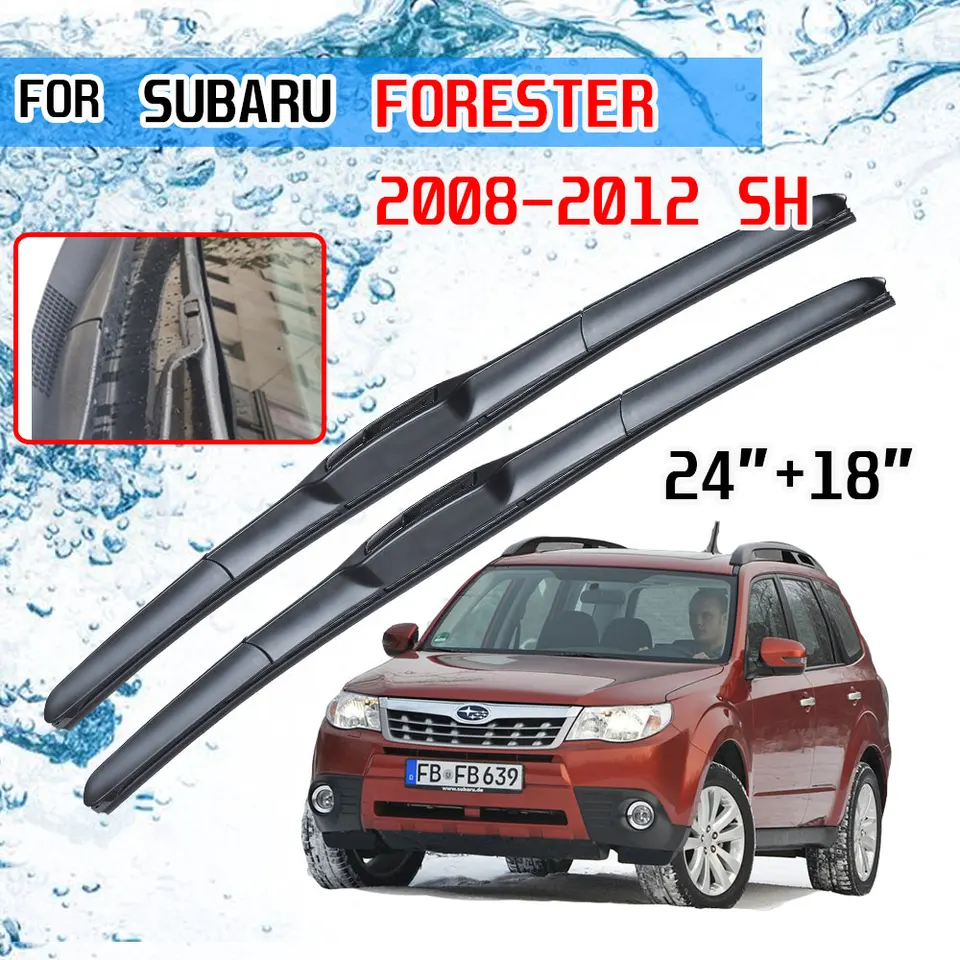 Pre Subaru Forester 2008 2009 2010 2012 2012 2012 SH PRÍSPODY SHO PREDNÉ ČERNÉ SKLORIE ČERNÉ SKLORY BLADES BLADES CUTTER UJ HOOK