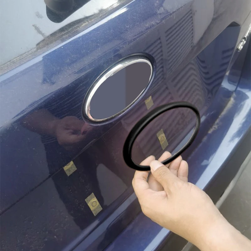 Pre Subaru Forester 2022 ABS uhlíkové vlákno Čierny logo logo dekoratívny krúžok nálepka STYLING STYLING STYLING PRÍSLUŠENSTVO