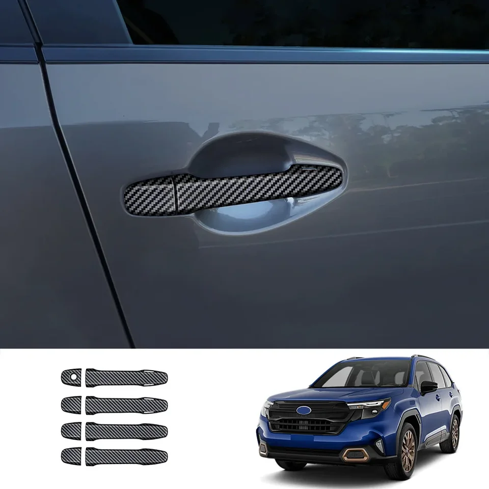 Pre Subaru Forester 2024 2025 ABS ABS Carbon Fiber CARPEOR VONKAJTE DREJE DORUČNÉ PRÍRUČKA STYLORY STYLING Príslušenstvo