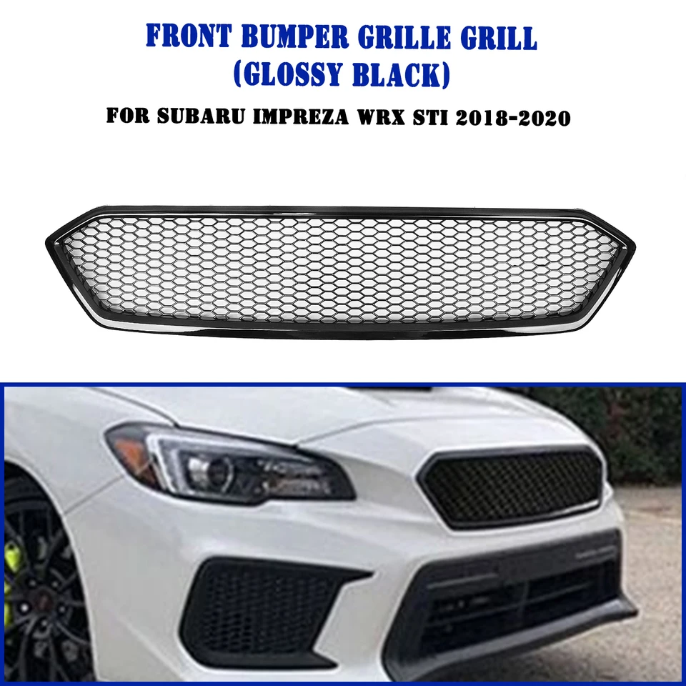 Pre Subaru Impreza WRX STI 2018-2021 Predná mriežka závodný gril uhlíkové vlákno vzhľad/lesk/matná čierna mriežka Horného nárazníka s kapucňou