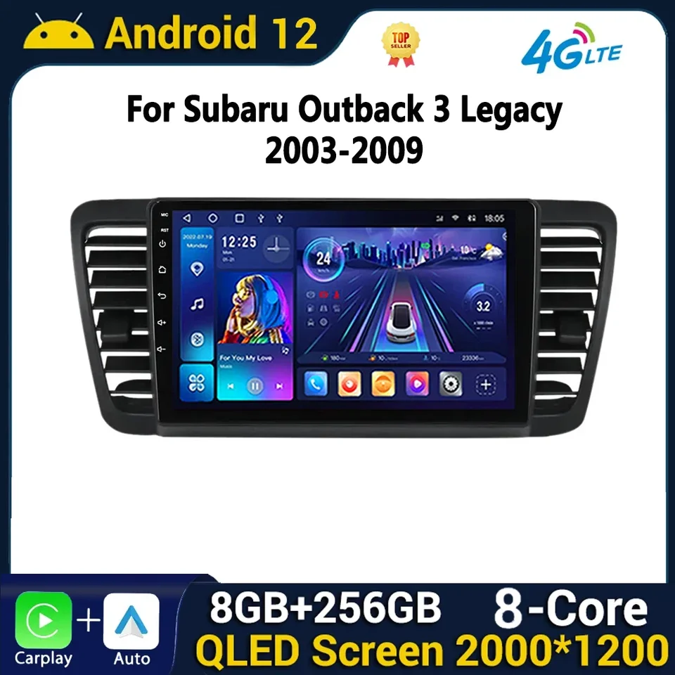 pre Subaru Outback 3 Legacy 4 2003-2009 Android Car Radio Multimedia Car Stereo Radio Intelligent GPS navigácia