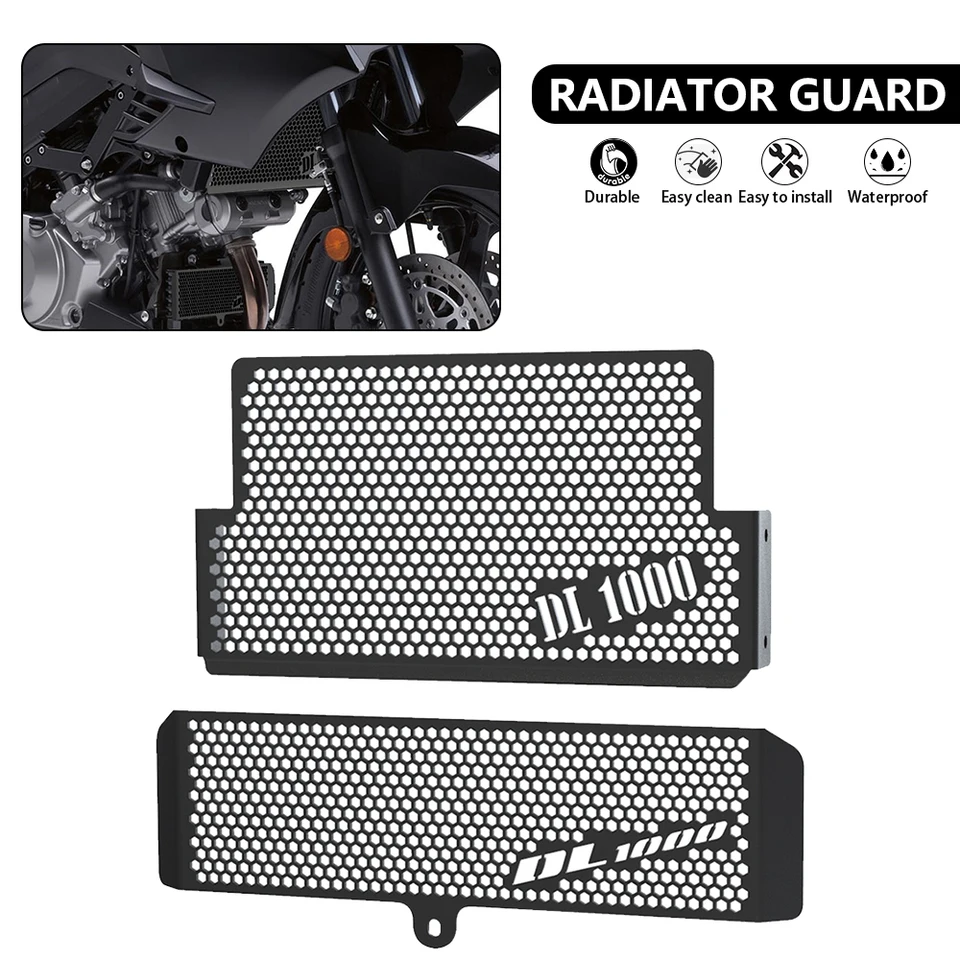 Pre Suzuki DL1000 V-Strom 2004 2005 2006 2007 DL 1000 VSTROM 1000 Radiator Grile Guard Cover Protector Ochrana palivovej nádrže
