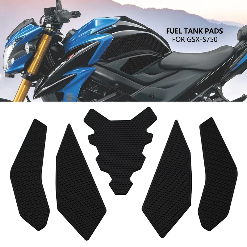 Pre Suzuki GSXS750 GSX-S750 Z GSX-S 750 2017-2021 Motocykel GSX S750 Bočné palivové podložky Palivové doštičky Chrániče Knihy Trakcie koleno