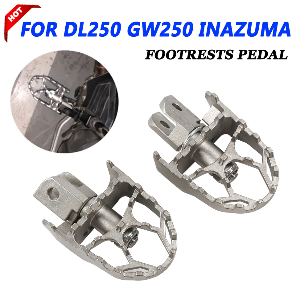Pre Suzuki GW250 Inazuma GW 250 DL250 V -Strom 250 2017 - 2024 Motocyklové príslušenstvo Footrest Footpeg Foot Ress Pedal Pedal Pedal