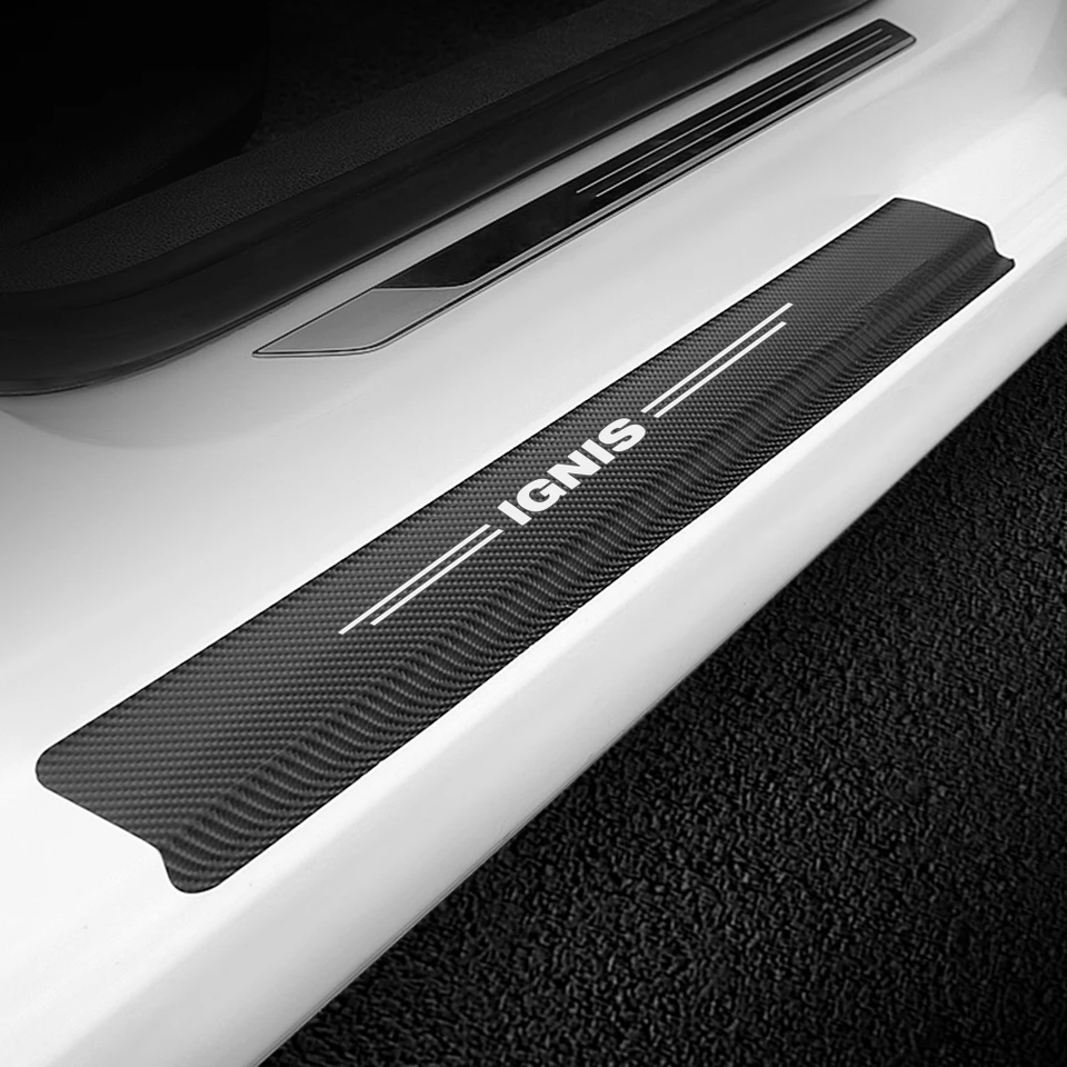 Pre Suzuki Ignis Dvere Prahový prahový štítok Ochranta zubného vlákna Vinyl Cover Cover proti poškriabaniu