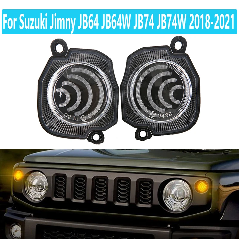 Pre Suzuki Jimny JB64 JB64W JB74 JB74W 2018-20211 Pár LED Auto Turn Signal Svetlo Amber White Head Marker Denné bežecké svetlo