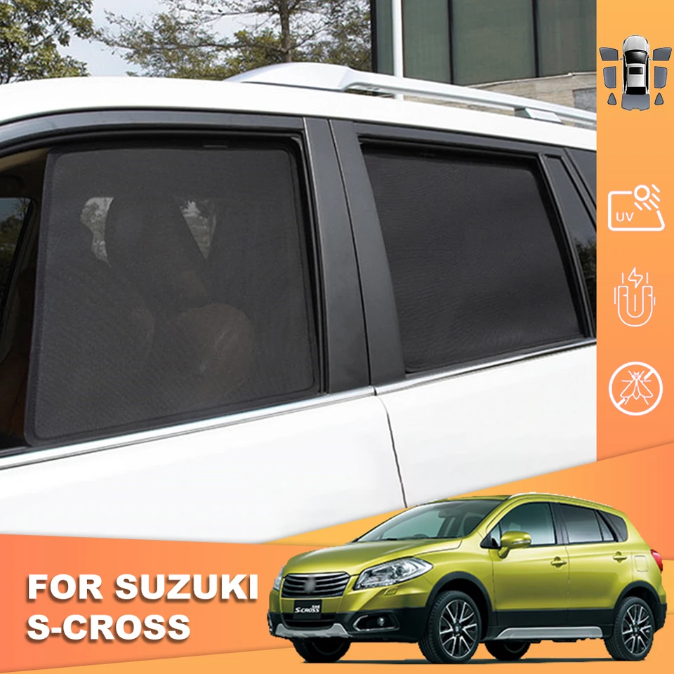 Pre Suzuki SX4 S-Cross JY 2013-2020 Magnetický automobil Sunshade Shield predné čelné sklo Zadná strana detského okna Sun Shady