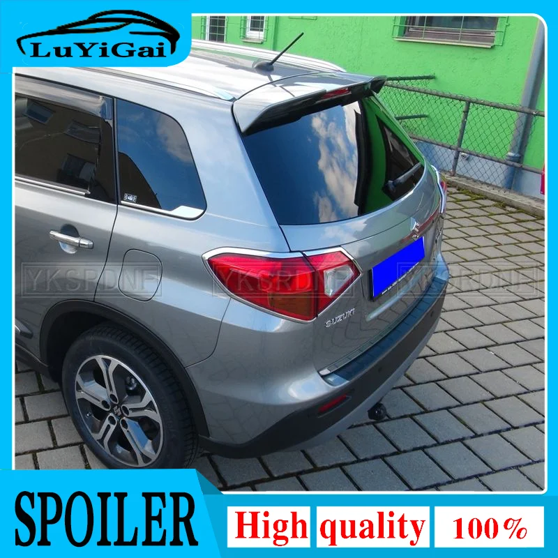 Pre Suzuki Vitara 2016-2020 Automatické dielo ABS Plastový materiál Nenabretý farebný zadný kmeňa krídla Spiler Decoration CAR Styling