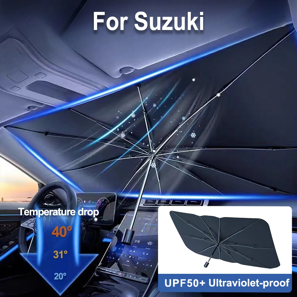 Pre Suzuki Vitara Swift Ignis Kizashi SX4 BALENO ERTIGA Samurai S-CROSS CROSS CAR Sunshield Sunshades Front Shading Umbrella