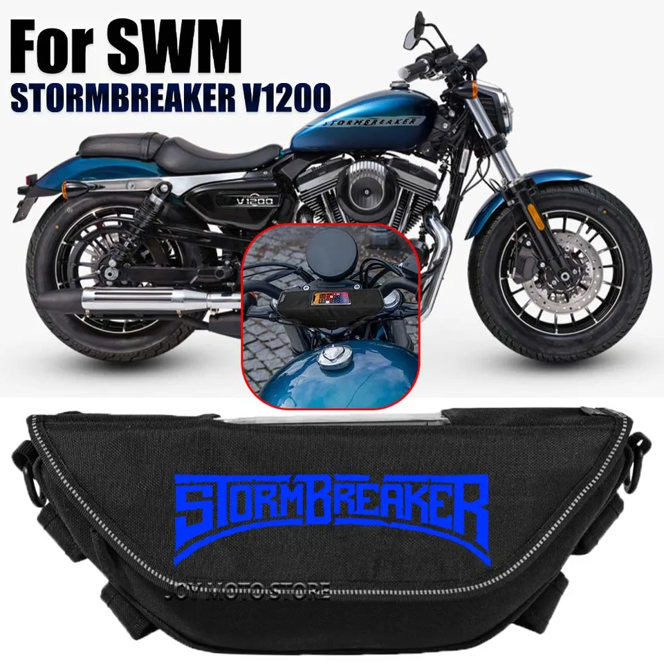 Pre SWM SWM Stormbreaker V1200 Motocyklové príslušenstvo náradie vrecko Vodotesné a prachovo odolné vrecká s vreckom na riadidlá