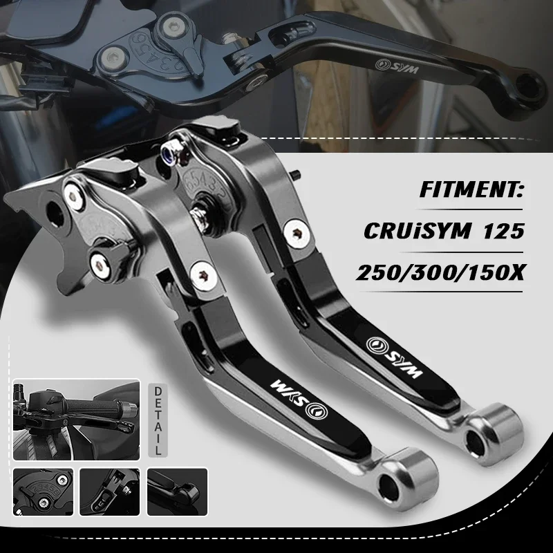 Pre Sym Cruisym 125 250 300 150x 2020-prítomnosť spojky páky Brzdenie páky Nastaviteľná sklopná rukoväť páky Motor
