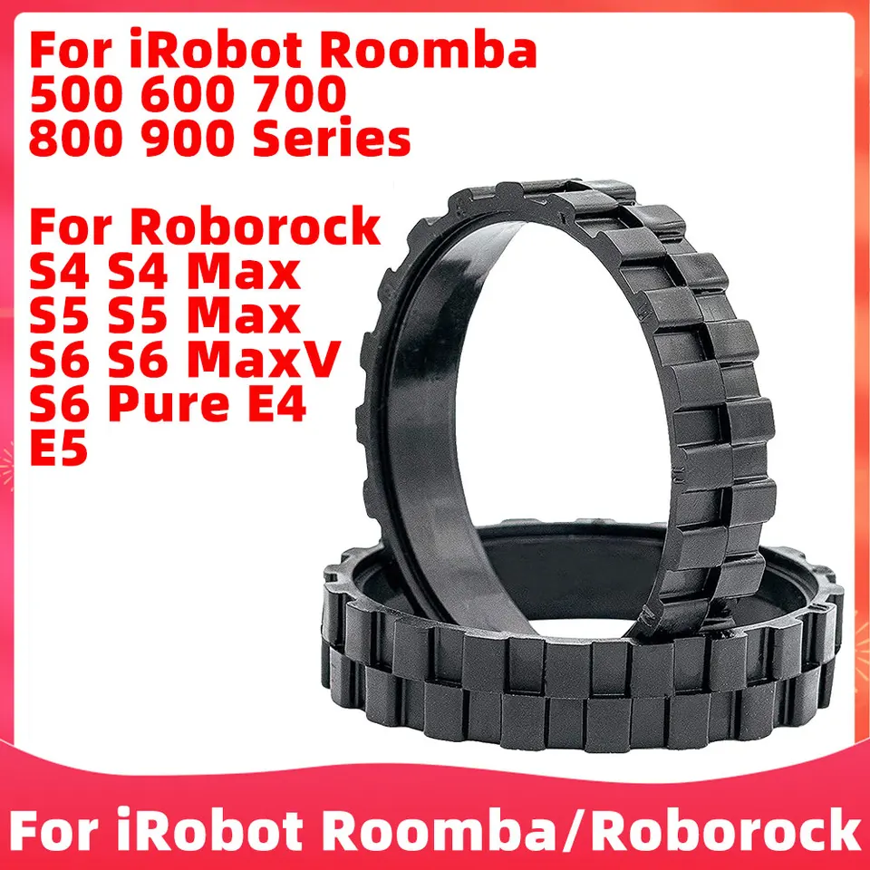 Pre sériu IROBOT ROOMBA 500 600 700 800 900 / Roborock S5 Max S6 Maxv S6 Pure E5 E6 I7 S9 SURPETSKÉ ČASŤ GUMOVÉ PNIČKY