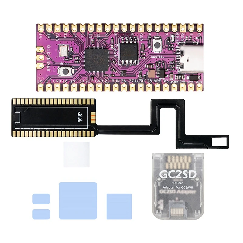 Pre súpravu Raspberry Pi Pico pre NGC PicoBoot FPC Flex kábel s čítačkou kariet GC2SD pre GameCube NGC Game Console DOL-001