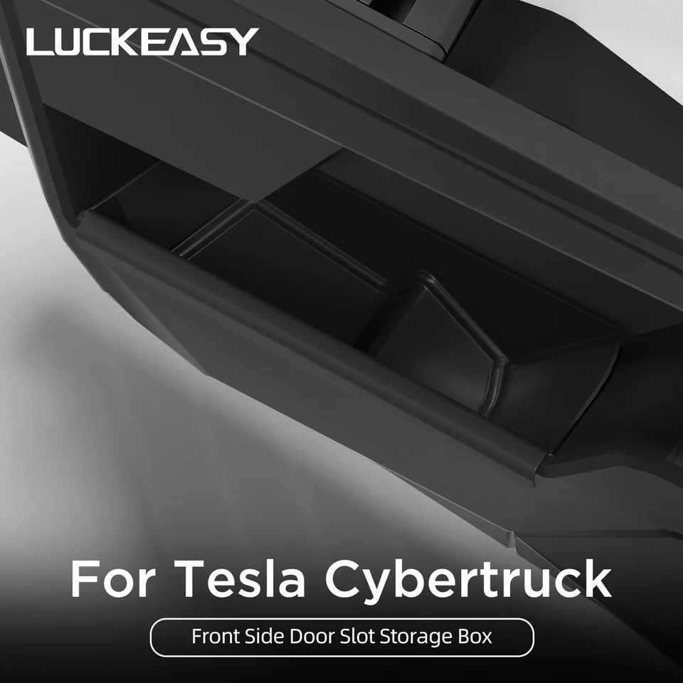 Pre Tesla Cybertruck 2024 Auto dvere Side Storage Box Auto príslušenstva TPE Slot Slot Slot Anti Dirty Storage Organizátor podnos
