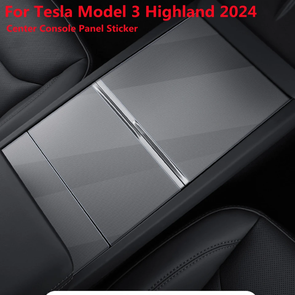 Pre Tesla Model 3 Highland 2023-2024 Central Control Anti-Scratch Ochranný TPU Film pre modelu 3+ Center Console Panel Panel Sticker