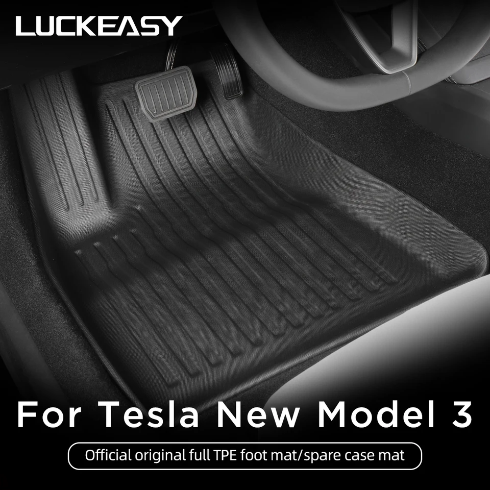 Pre Tesla Model 3 Highland Floor Mats 2024 Automobilové príslušenstvo TPE vodotesná podložka predného zadného zadného kmeňa podložky zadného sedadla operadla