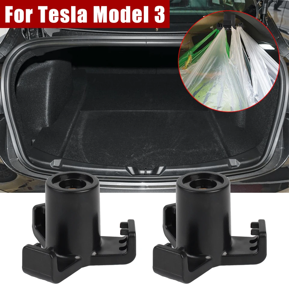 Pre Tesla Model 3 Trunk Grockery Bag Hook Autošky Stoping Tidying 2021 Upgrade Version