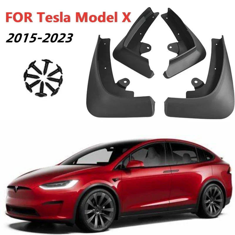 Pre Tesla Model X 2023 2022 2021 2020 2019 2018 2016 2016 2015 CAR MUDGUARD FENDER MAD FLAP GUARDS Splash Mudflaps