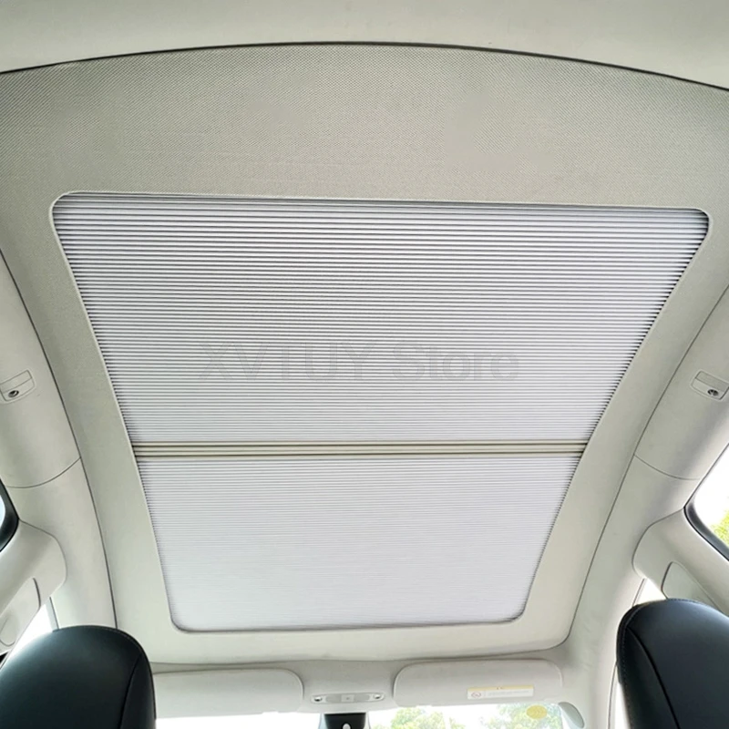 Pre Tesla Model Y Magnetické zasunuteľné slnečné záclony proti slnečnému tieniu Slnok Strešné štít