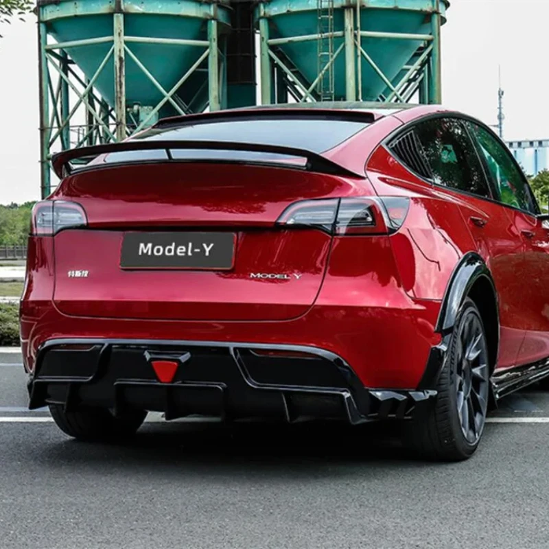 Pre Tesla Model Y Tail Car Eanvitted s ABS Zrno prednou lopatou Lappet Pilot Light Light Wheel Arch Surround Kit