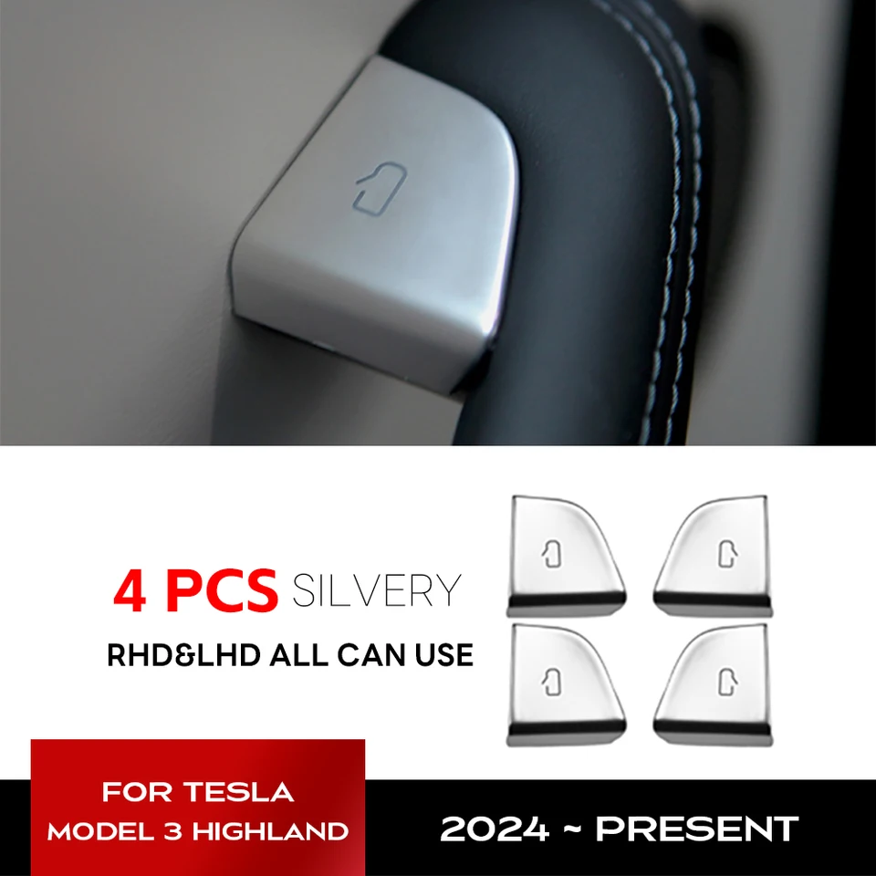 Pre Tesla Nový model 3 Highland 2024 Dvere Switch Switch Open Cover Cover Protector