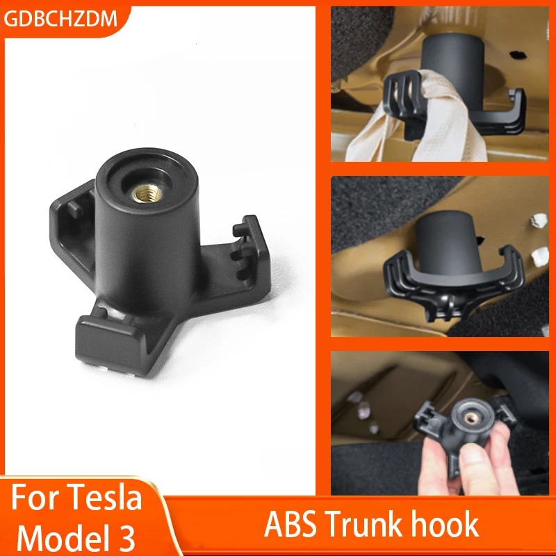 Pre Tesla Nový model 3 Highland 2024 Trunk Hook Grocery Bag Hook CAR prívesné príslušenstvo príslušenstvo pre batožinu