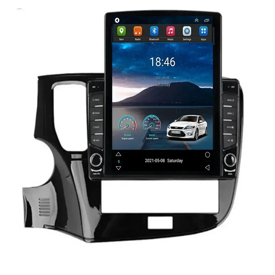 Pre Tesla Style 2 Din Android 13 Car Radio Outlander 3 III GF0W 2018-2035 Multimediálny video prehrávač DVD GPS Stereo RDS Camera