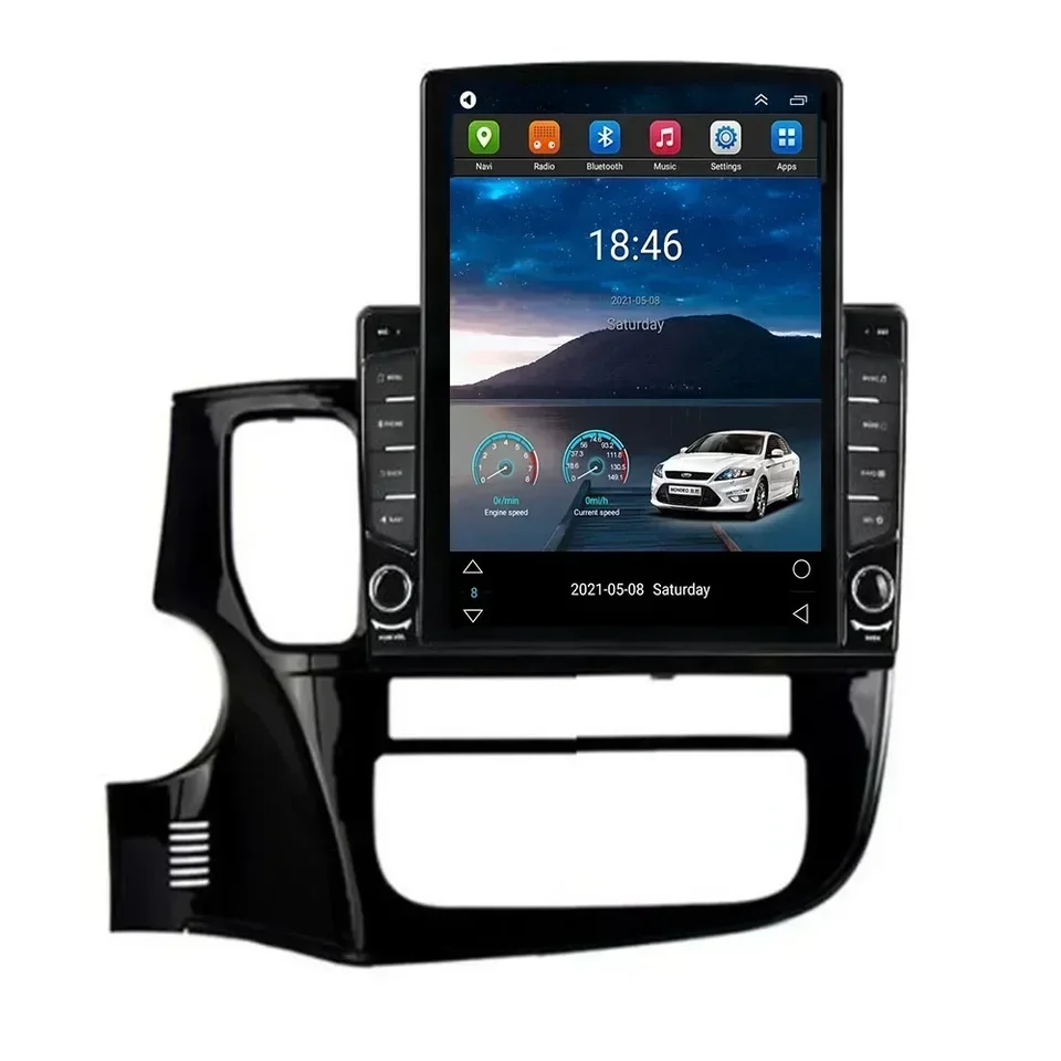 Pre Tesla Style 2 Din Android 13 Car Radio pre Mitsubishi Outlander XL 3 2012-2018 Multimediálny videozáznam GPS Stereo CarPlay