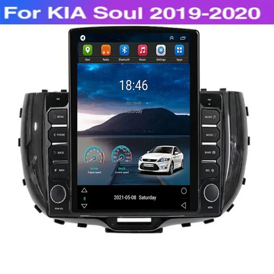 Pre Tesla Style 2Din Android 13 Car Radio pre Kia Soul SK3 2019 T2035 Multimedia video prehrávač GPS Stereo Carplay DSP RDS Camera