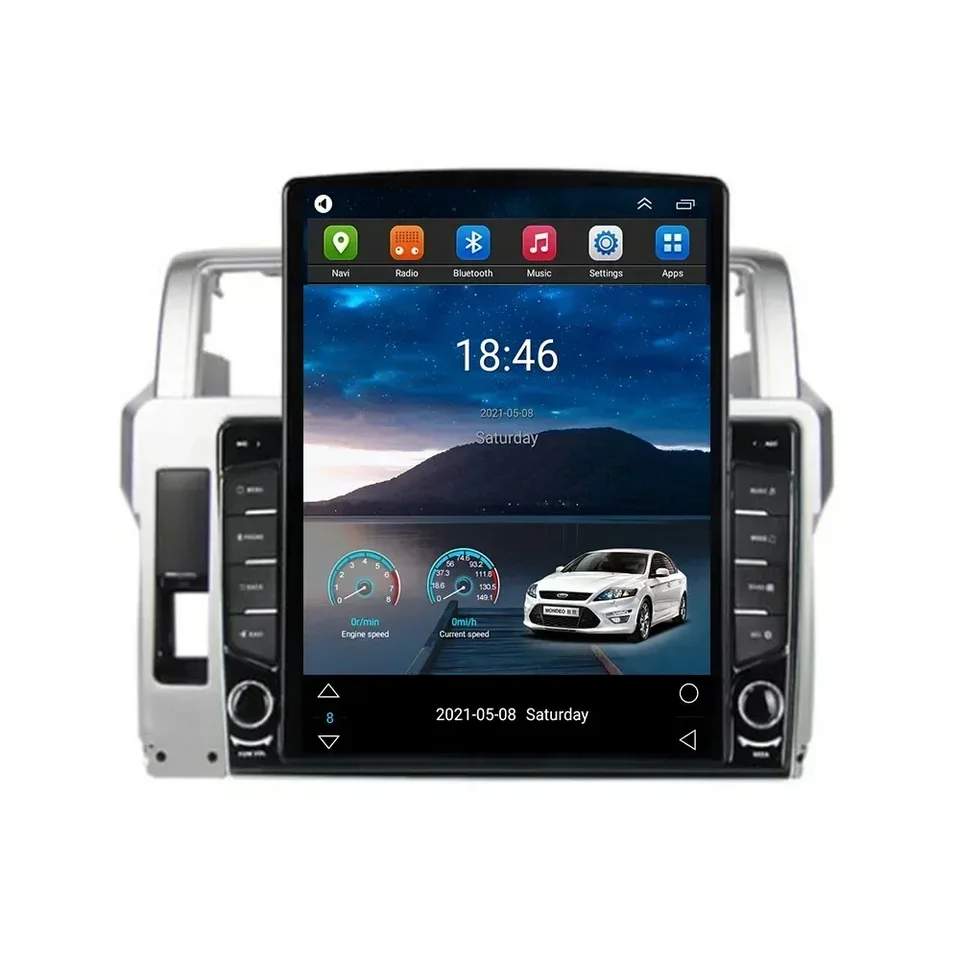 Pre Tesla Style 2Din Android 13 Car Radio pre Toyota Prado 2014 -2018 multimediálny video prehrávač GPS Stereo CarPlay DSP RDS Camera