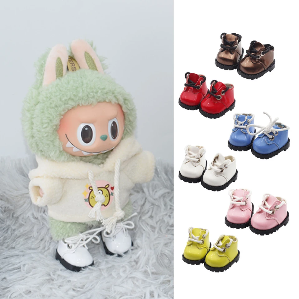Pre topánky LaBubu (3,8*2,3 cm) pre 17 cm macaron a 10 cm exo /bavlnené bábiky Finger topánky pre bábiky kožené topánky