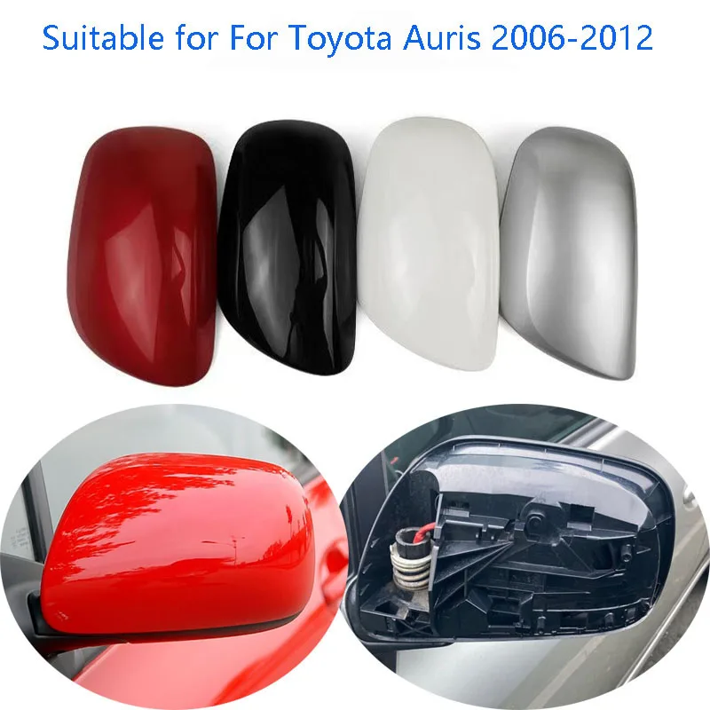 Pre Toyota Auris 2006 ~ 2012 Automobilové doplnky spätné zrkadlo Cover Cover Rado zrkadlom kryt reverzného zrkadla škrupina
