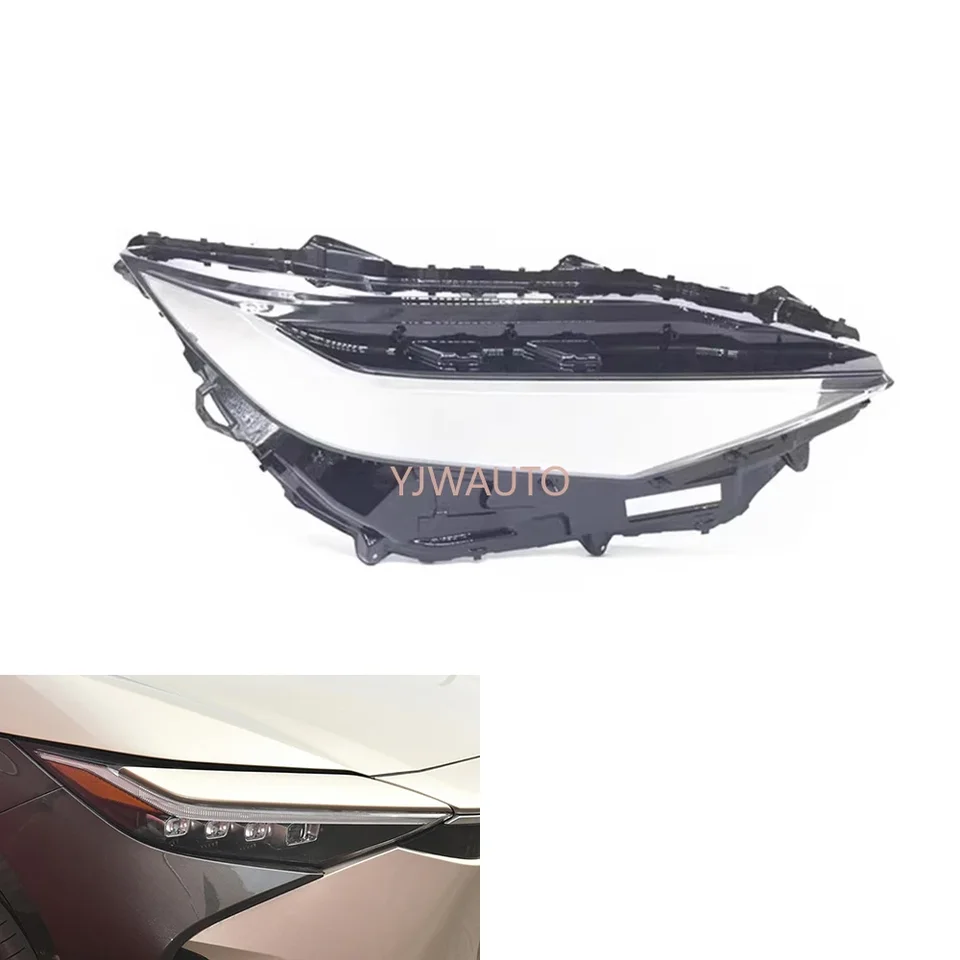 Pre Toyota BZ4 2022 Cover svetlomeru automobilu Svetlík šošovky Glass Výmena prednej lampy Auto Shell