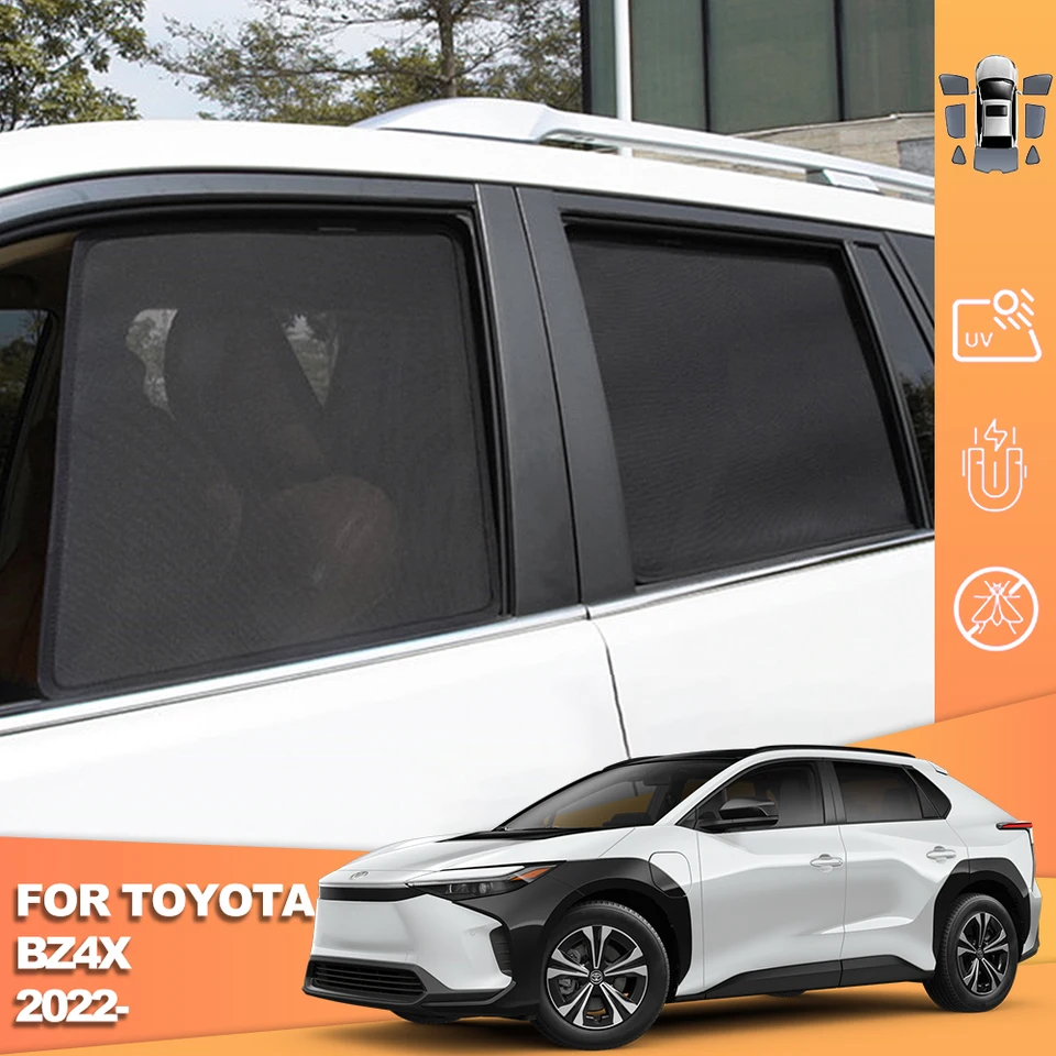 Pre Toyota BZ4X 2022 2023 2024 Magnetický automobil Sunshade Shield predné čelné sklo Zadná strana detského okna Slnko Prien