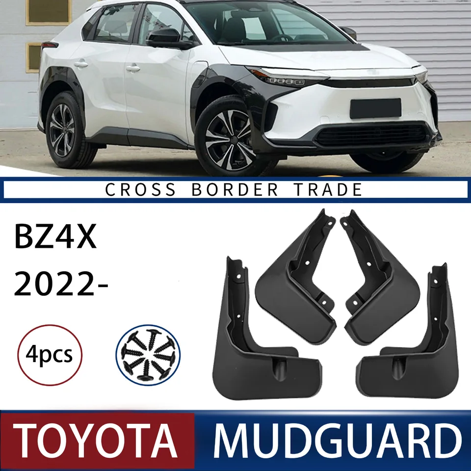 Pre Toyota BZ4X 2022 Mudguards Fender Mudflaps predné zadné svetlice striekajúce gardy pokrývajú vozidlo príslušenstvo automobilu