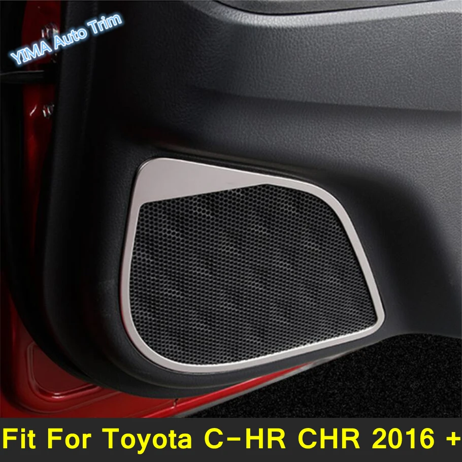 Pre Toyota C -HR Chr 2016 - 2022 Automatické bočné dvere reproduktor Loudspeaker Ramp Rámový kryt Tin