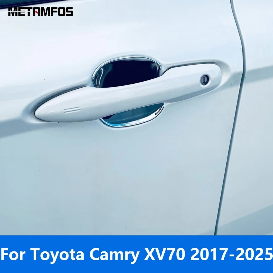 Pre Toyota Camry XV70 2017 2018 2019 2020 2021 2022 2023 2024 2025 Chrome Bočné dvere rukoväte misky misky Exteriér Exteriér Príslušenstvo