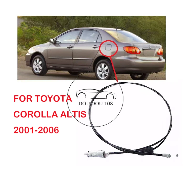 Pre Toyota Corolla Altis 2001 2002 2003 2004 2005 2006 Kábel palivovej nádrže Cap 'Plyn/kábel paliva veka paliva