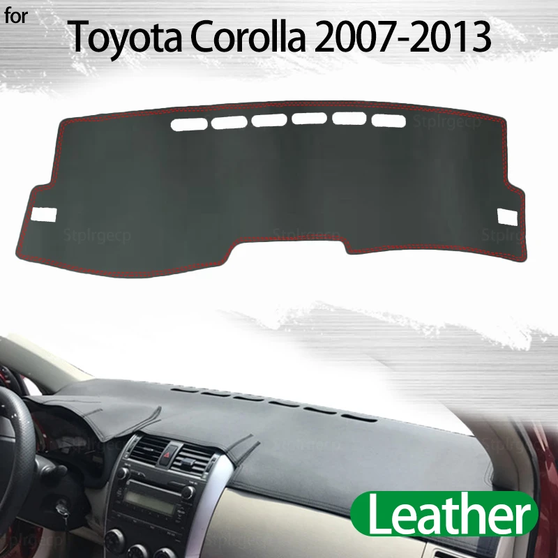Pre Toyota Corolla E140 E150 2007 ~ 2013 Kryt Dashmat Dashmat Dash dosky na palubnú dosku Dashmat Dashmat Dash
