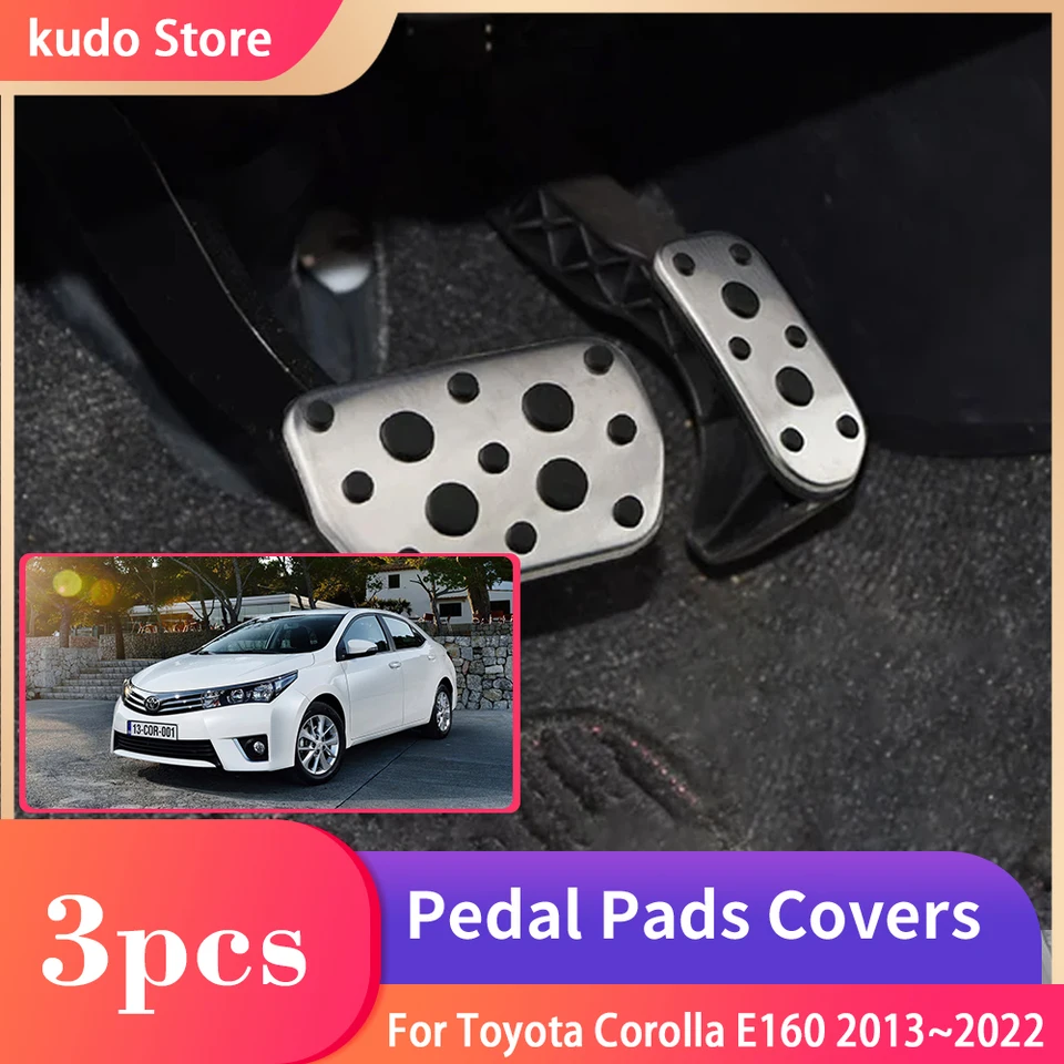 Pre Toyota Corolla E160 2013 ~ 2022 Pedále s nohami automobilov REST BRZDA PALIKA PALIKA Zliatina Zliatina Zliatie sa bez vŕtania interiérových dielov