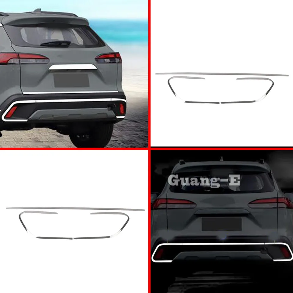 Pre Toyota Corolla kríž XG10 2022 2023 2024 Automobil zadné dvere Trunk Trungate Tackgate TRUNGATE VELKA Strip Rámový ráme