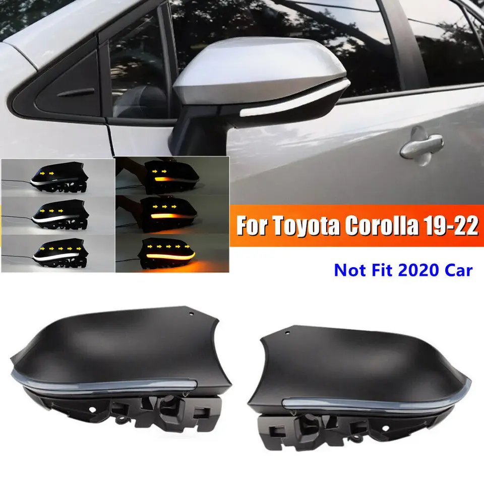 Pre Toyota Corolla Yaris Cross Aqua Allion 2021-2022 Dynamická LED Turn Signal Signal Side Side Mirror Sekvenčná parkovacia lampa Blinker
