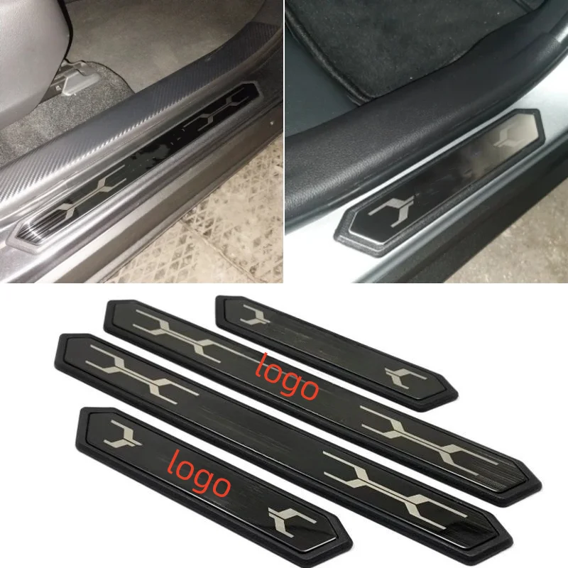 Pre Toyota Front Lander RAV4 XA50 COROLLA CROSS 2020-2024 Automatické interiérové ​​príslušenstvo Stylingové dvere SILL vo vnútri krytu SHUFF PLATE