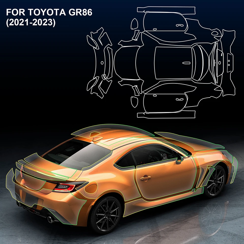 pre Toyota GR86 2021 2022 2023 Transparentná súprava automobilu pre rez TPU PPF číry nálepka na ochranu automobilu Film