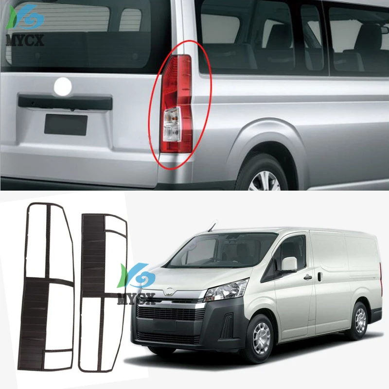 Pre Toyota Hiace 2019 2ks ABS Chrome Car Charie Taillight Svetlomet Fog Lamp Cover Tin